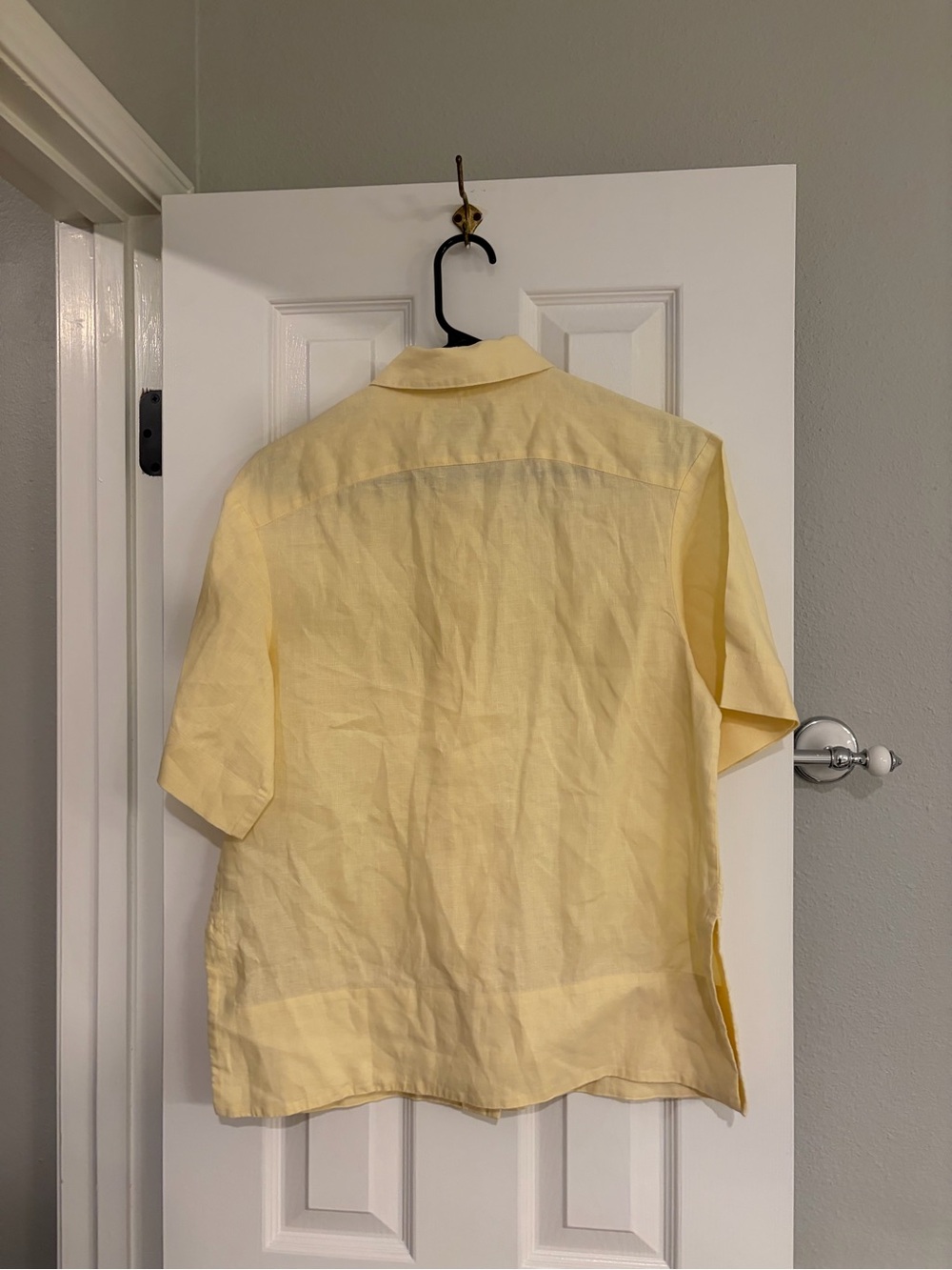 Banana Republic Linen Camp Shirt Butter Yellow XS - Picture 7 of 7